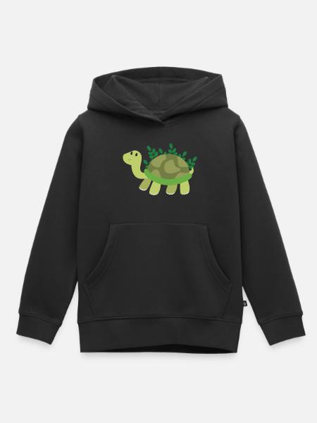 Schildkröte - Kinder Premium Organic Hoodie - Schwarz