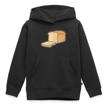 pain - Sweat Premium à capuche enfant bio - noir - Devant - AI Model Kid Male (0cm)