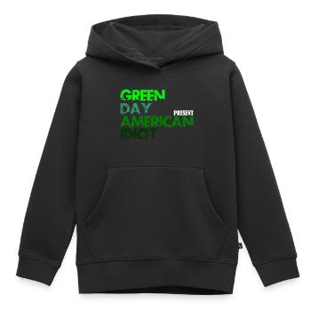 American Idiot - Sweat Premium à capuche enfant bio - noir - Devant - AI Model Kid Male (0cm)