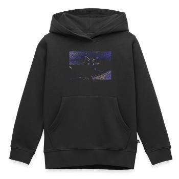 cat cat pet cat - Kids Premium Organic Hoodie - black - Front - AI Model Kid Male (0cm)