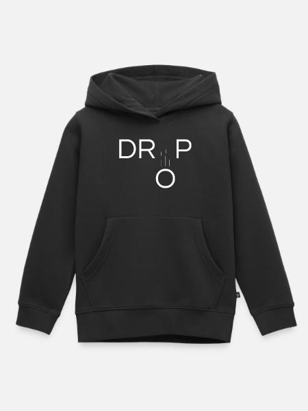 Original Drop Geschenk - Kinder Premium Organic Hoodie - Schwarz