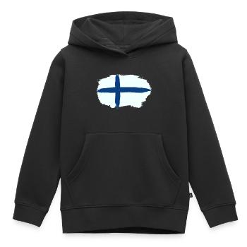 Finnland Skandinavien - Kinder Premium Organic Hoodie - Schwarz - Vorne - AI Model Kid Male (0cm)