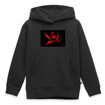 bicubic waves - Kinder Premium Organic Hoodie - Schwarz - Vorne - AI Model Kid Male (0cm)