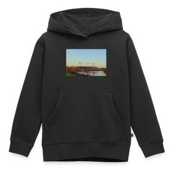 Weserstadion - Kinder Premium Organic Hoodie - Schwarz - Vorne - AI Model Kid Male (0cm)