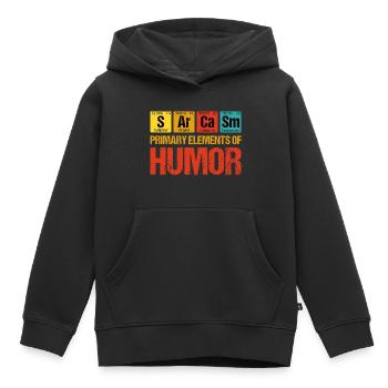 Sarkasmus - Grundelemente des Humors - Kinder Premium Organic Hoodie - Schwarz - Vorne - AI Model Kid Male (0cm)