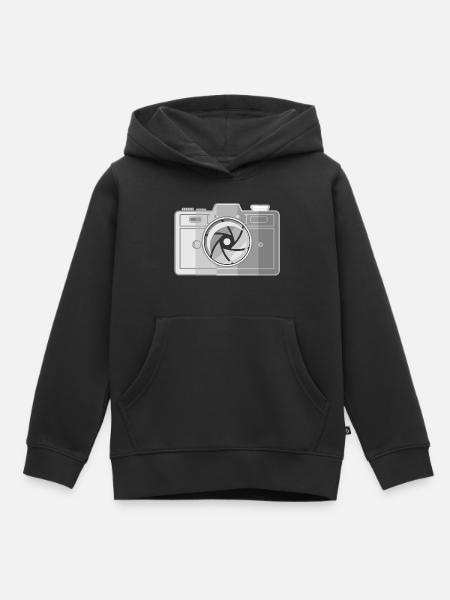 Klassischer Kamerasammler - Kinder Premium Organic Hoodie - Schwarz
