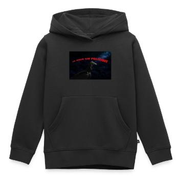 je suis un politique - Sweat Premium à capuche enfant bio - noir - Devant - AI Model Kid Male (0cm)