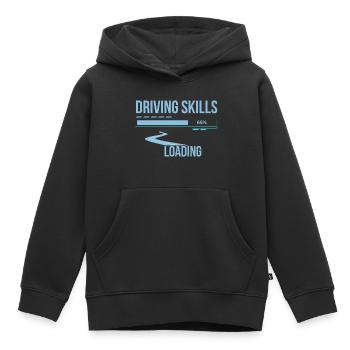 Autofahrer driving skills loading lustiger Spruch - Kinder Premium Organic Hoodie - Schwarz - Vorne - AI Model Kid Male (0cm)