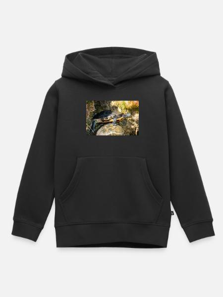 Gelbbauch-Slider Trachemys scripta scripta - Kinder Premium Organic Hoodie - Schwarz