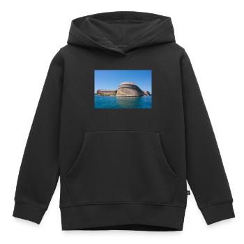 Forteresse Saint-Nicolas Šibenik-Knin Croatie - Sweat Premium à capuche enfant bio - noir - Devant - AI Model Kid Male (0cm)