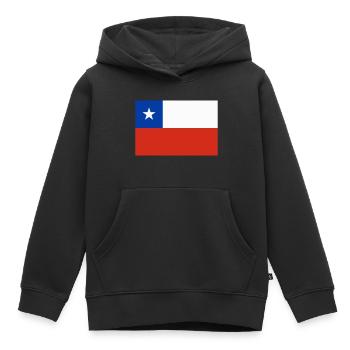 Chili-Flagge / Drapeau Chili - Kinder Premium Organic Hoodie - Schwarz - Vorne - AI Model Kid Male (0cm)