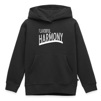 L’unité dans la diversité savoure les délices - Sweat Premium à capuche enfant bio - noir - Devant - AI Model Kid Male (0cm)