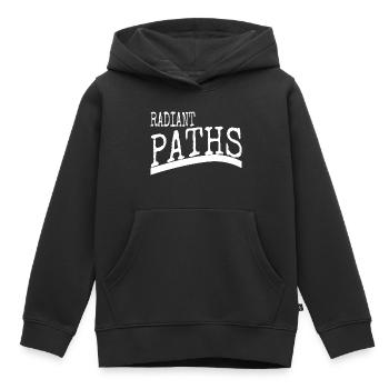 bday chassant le soleil citation soleil - Sweat Premium à capuche enfant bio - noir - Devant - AI Model Kid Male (0cm)
