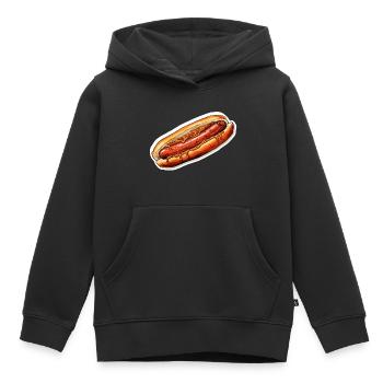 Bratwurst - Kinder Premium Organic Hoodie - Schwarz - Vorne - AI Model Kid Male (0cm)