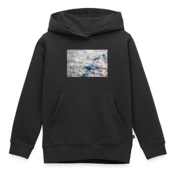 Formations nuageuses et Alpes près de la Zugspitze - Sweat Premium à capuche enfant bio - noir - Devant - AI Model Kid Male (0cm)