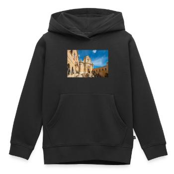 Gozo Kathedrale der Himmelfahrt Malta - Kinder Premium Organic Hoodie - Schwarz - Vorne - AI Model Kid Male (0cm)