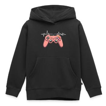 Gamer Video Games Console Gaming Birthday Gaming - Kids Premium Organic Hoodie - black - Front - AI Model Kid Male (0cm)