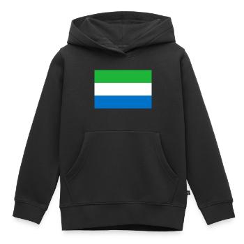 Sierra Leone - Kinder Premium Organic Hoodie - Schwarz - Vorne - AI Model Kid Male (0cm)