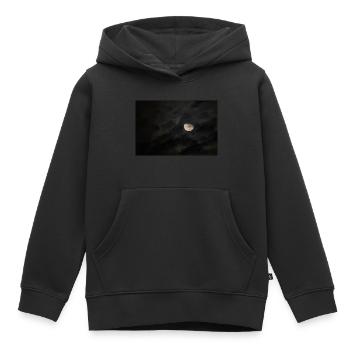 Mond - Kinder Premium Organic Hoodie - Schwarz - Vorne - AI Model Kid Male (0cm)