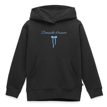 Blaue Schleife Brautjungfer - Kinder Premium Organic Hoodie - Schwarz - Vorne - AI Model Kid Male (0cm)