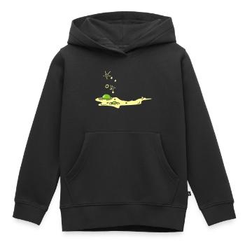 Slime goo / Schleim (2c) - Kids Premium Organic Hoodie - black - Front - AI Model Kid Male (0cm)