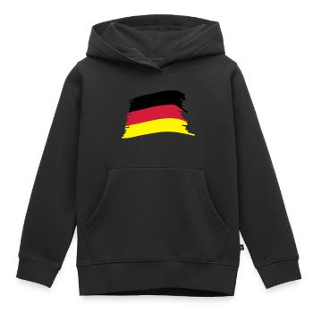 '-Flagge - Kinder Premium Organic Hoodie - Schwarz - Vorne - AI Model Kid Male (0cm)