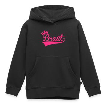 Braut - Kinder Premium Organic Hoodie - Schwarz - Vorne - AI Model Kid Male (0cm)