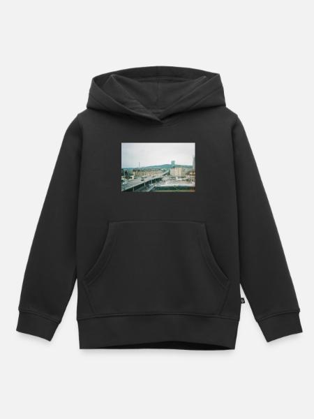 Prime Tower Zürich - Kinder Premium Organic Hoodie - Schwarz