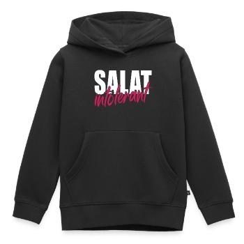 Salat Intolerant - Kinder Premium Organic Hoodie - Schwarz - Vorne - AI Model Kid Male (0cm)