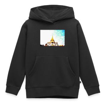 Tempel in Thailand - Kinder Premium Organic Hoodie - Schwarz - Vorne - AI Model Kid Male (0cm)