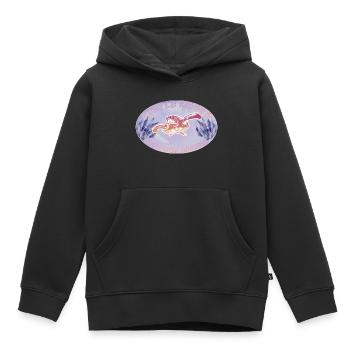 Ocean Sublimation - Kids Premium Organic Hoodie - black - Front - AI Model Kid Male (0cm)