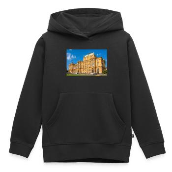 Croatian National Theatre Zagreb Croatia - Kids Premium Organic Hoodie - black - Front - AI Model Kid Male (0cm)
