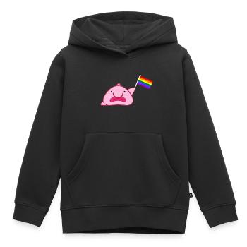 Rainbow flag - Kids Premium Organic Hoodie - black - Front - AI Model Kid Male (0cm)