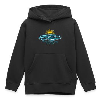 Königssee Sonnenaufgang - Kinder Premium Organic Hoodie - Schwarz - Vorne - AI Model Kid Male (0cm)