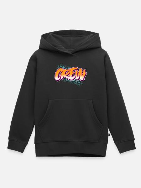 Crew - Kinder Premium Organic Hoodie - Schwarz