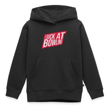 Je suis nul au bowling - Sweat Premium à capuche enfant bio - noir - Devant - AI Model Kid Male (0cm)