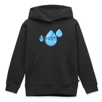 raindrops - Kinder Premium Organic Hoodie - Schwarz - Vorne - AI Model Kid Male (0cm)