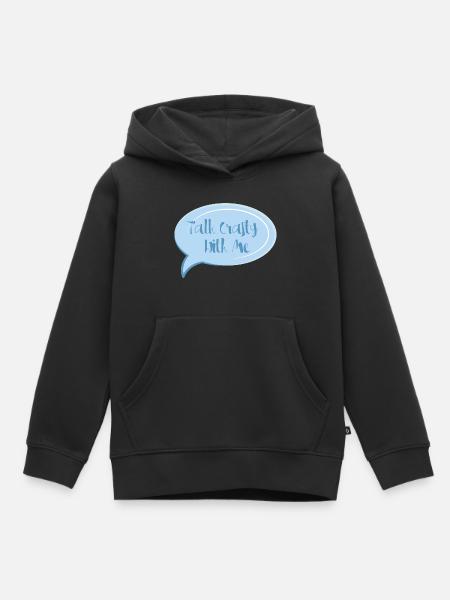 Sprich schlau mit mir - Kinder Premium Organic Hoodie - Schwarz