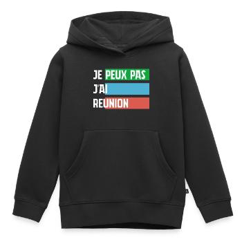 Ich kann keine Besprechung abhalten - Kinder Premium Organic Hoodie - Schwarz - Vorne - AI Model Kid Male (0cm)