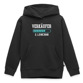 Verkäufer Ausbildung 2 Lehrjahr 2. Ausbildungsjahr - Kinder Premium Organic Hoodie - Schwarz - Vorne - AI Model Kid Male (0cm)