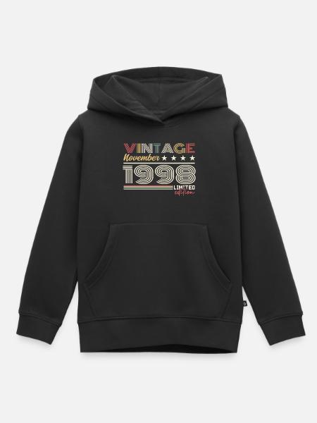 November 1998 - Kinder Premium Organic Hoodie - Schwarz