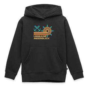Vacances en mer Baltique : Divertissement sur la mer - Sweat Premium à capuche enfant bio - noir - Devant - AI Model Kid Male (0cm)