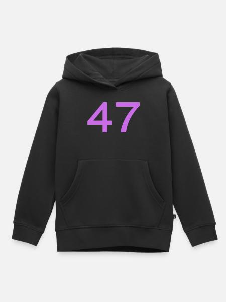 47 - Kinder Premium Organic Hoodie - Schwarz