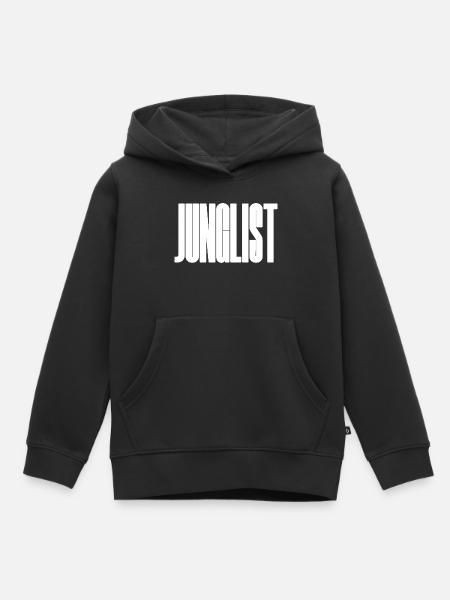 Junglist fettes Logo - Kinder Premium Organic Hoodie - Schwarz