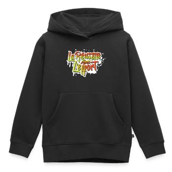 La réussite aime l'effort (Tag-b) - NeedyMindSet - Sweat Premium à capuche enfant bio - noir - Devant - AI Model Kid Male (0cm)