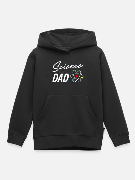 Science Dad - Kinder Premium Organic Hoodie - Schwarz