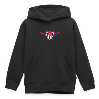Cuba Ailes / Cadeau de La Havane Cuba Cuba - Sweat Premium à capuche enfant bio - noir - Devant - AI Model Kid Male (0cm)