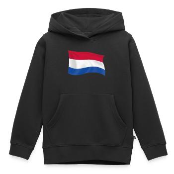 Holland Niederlande Flagge Patriot Geschenk Staat - Kinder Premium Organic Hoodie - Schwarz - Vorne - AI Model Kid Male (0cm)