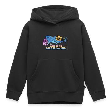 Ocean Sublimation - Kids Premium Organic Hoodie - black - Front - AI Model Kid Male (0cm)