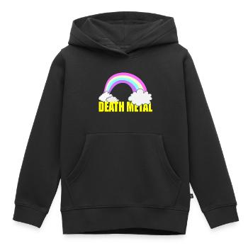 Death metal - Sweat Premium à capuche enfant bio - noir - Devant - AI Model Kid Male (0cm)
